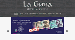 Desktop Screenshot of lagunapizzeria.hu
